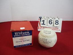 NOS Wilson 12 inch Soft Ball with Box