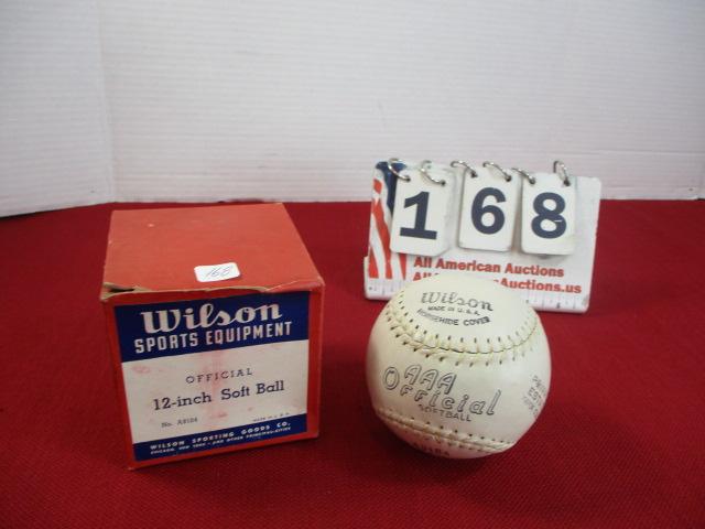 NOS Wilson 12 inch Soft Ball with Box