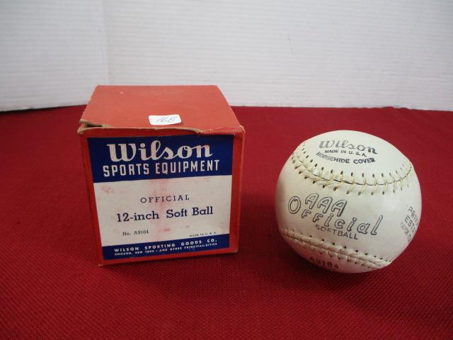 NOS Wilson 12 inch Soft Ball with Box