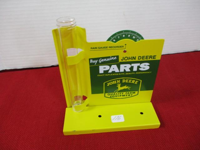 Vintage John Deere Parts Rain Gauge with Recorder