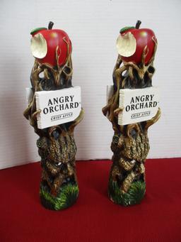 Angry Orchard Crisp Apple Advertising Tapper Handle Pair