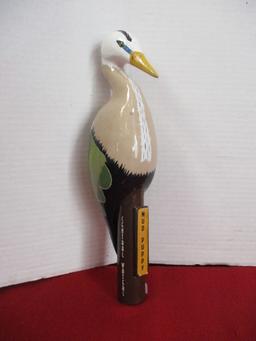 Central Waters Mud Puppy Great Blue Heron Advertising Tapper Handle