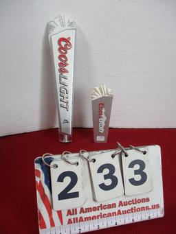 Coors Light Advertising Tapper Handles-Lot of 2