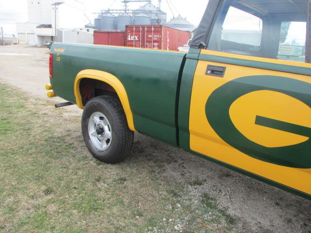 1989 Dodge Dakota Green Bay Packer Themed Factory Convertible Pick Up Truck-Only 2482 Produced