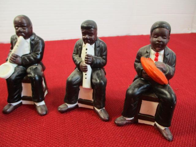 Porcelain Figural 5 Piece Blues Band