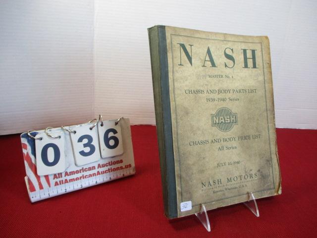 1939-1940 Nash No.4 Master Catalog