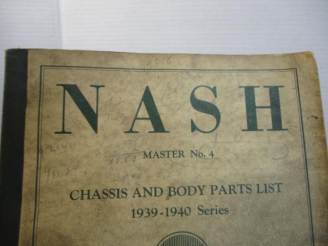 1939-1940 Nash No.4 Master Catalog