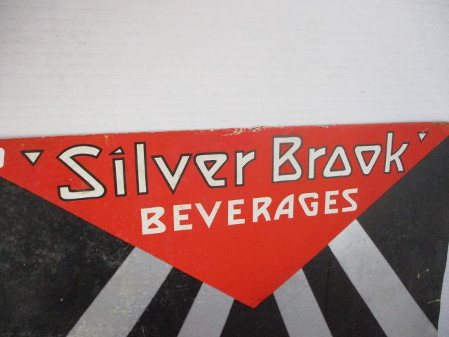 Silver Brook Beverages Original Cardstock Advertising Easel Back Display