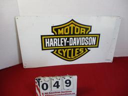 Harley Davidson Metal Advertising Sign