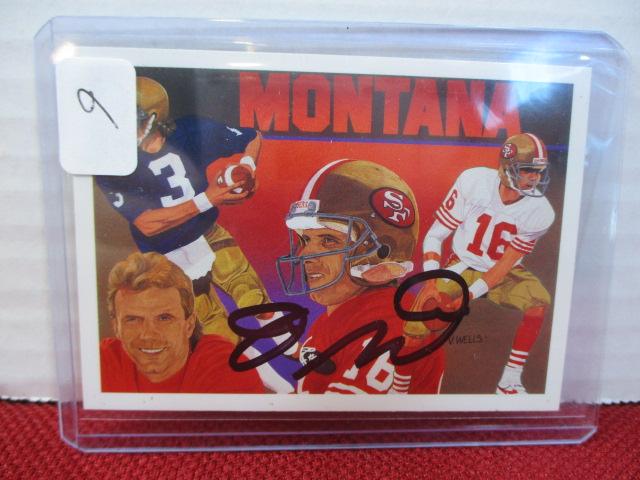 Joe Montana Autographed Trading Card