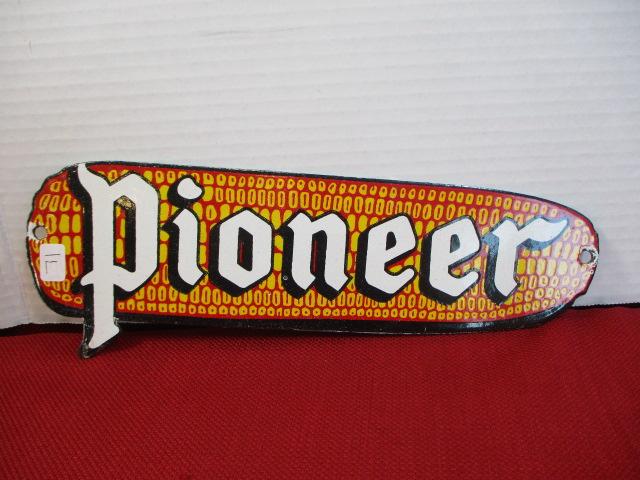 "Pioneer" Porcelain Advertising Sign