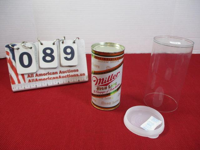 Miller High Life Flat Top Advertising Can