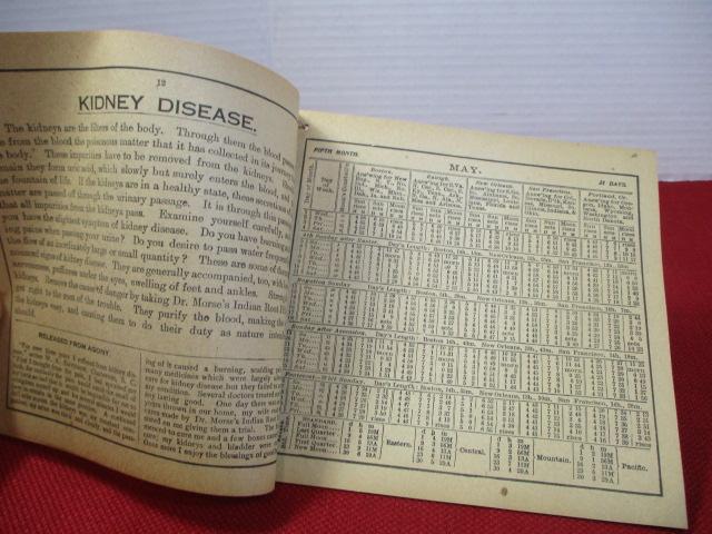 1912 Dr. Morse Indian Root Pills Almanac
