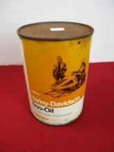 AMF Harley Davidson One Quart Sno-Oil Can