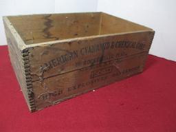 American Cyanide Chemical Co. Dovetailed Advertising Crate-A