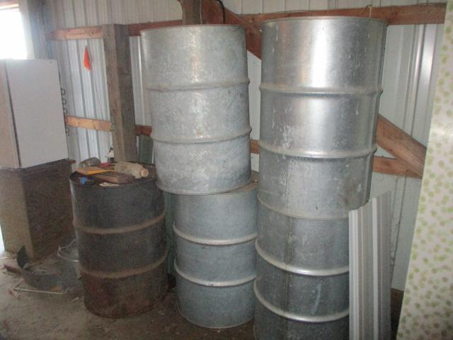 55 ga. Metal Drums-Lot of 5