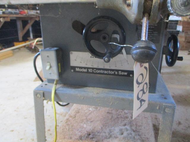 Delta Model 10 Contractor's Table Saw