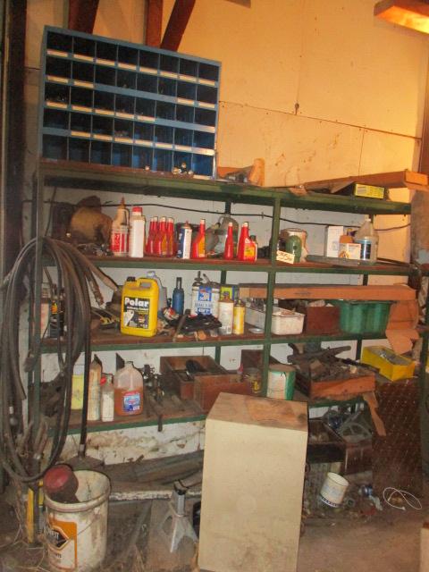 8' Heavy Metal Shelving Unit w/ Contents