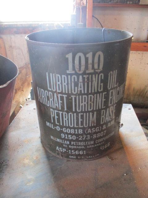 McMillan Petroleum 1 ga. Aircraft Turbine Engine Oil Can