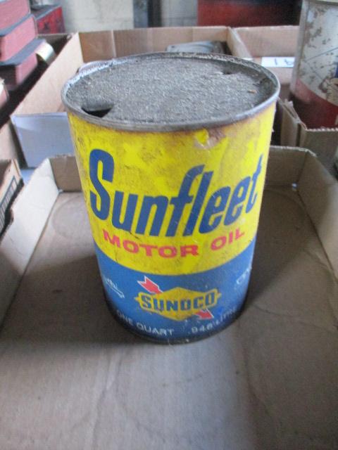 Sonoco Sun Fleet Motor oil 1 quart Advertising Can