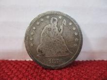 1876 Seated Liberty Quarter