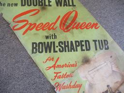 Speed Queen Wash Machine Early Paper Advertising