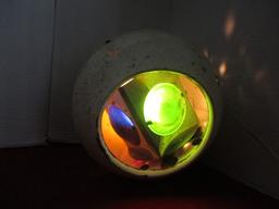 Midcentury Glitter Sphere Light Fixture