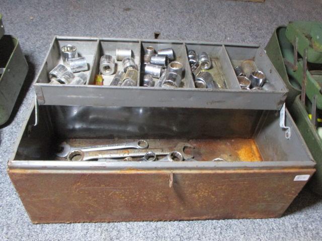 Vintage Tool Box w/ Contents-B