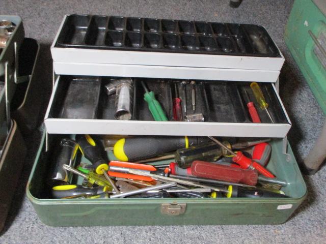 Vintage Tool Box w/ Contents-E