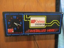 AP Premium Mufflers Lightup Advertising Clock