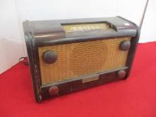 Vintage Constellation Wood Case Tube Radio