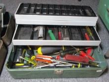 Vintage Tool Box w/ Contents-E