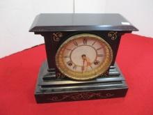 Waterbury Clock Co. Heavy Cast Iron Mantle Clock