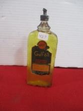 Gulf Oil Glass Lead Top Oiler