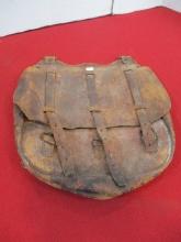 U.S. Marked Leather Saddle Bag