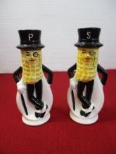 Mr. Peanut Figural Salt and Pepper Shakers-B