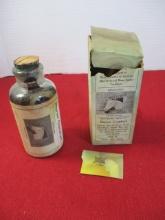 Early Horse Comfort Advertising  Bottle and Box