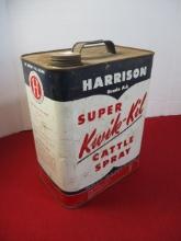 Harrison Kwik-Kil Cattle Spray Advertising Can