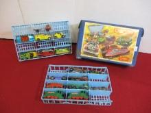 Mixed Die Cast Cars w/ Matchbox Case