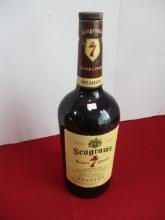 Seagram's 7 Glass Advertising Bottle