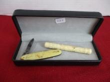 1893 Columbian Expedition Chicago, IL. Pocket Knife & Perfume Case