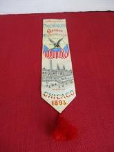 1893 Columbian Expedition Chicago, IL. Ribbon