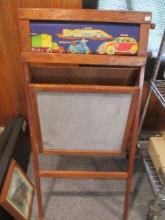 Rolling Scroll Antique Chalkboard/Learning Station