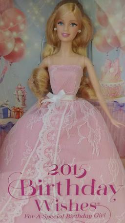 3 2015 Birthday Wishes Barbies... pink label