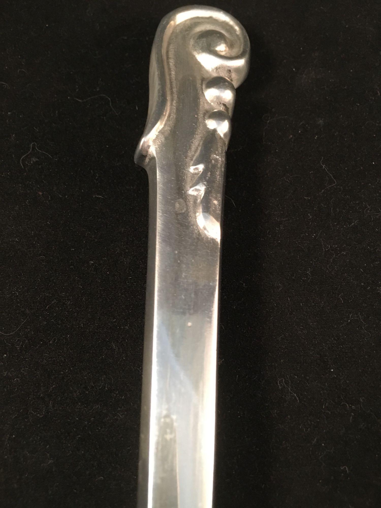 Silver Serving Spoon and Santa Cocktail Spoon