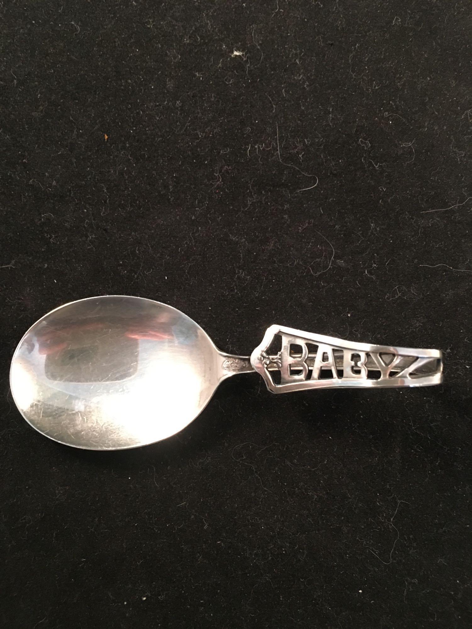 3 Sterling Silver Baby Spoons