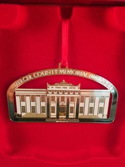 Holiday Collector Princeton Ornaments - Mercer Co Courthouse; Mecer Co Memorial Building; Law