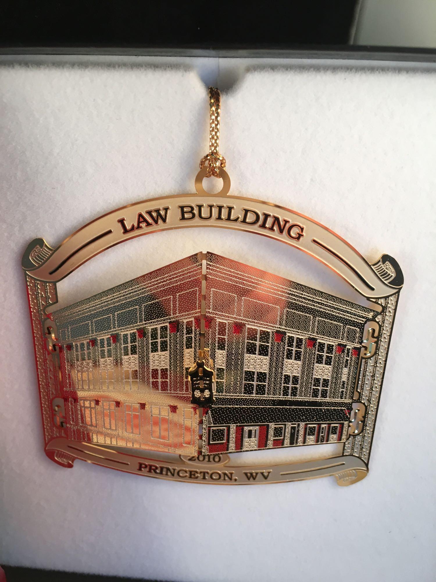 Holiday Collector Princeton Ornaments - Mercer Co Courthouse; Mecer Co Memorial Building; Law