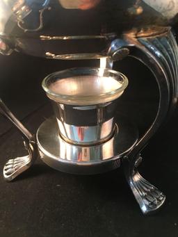 5 Piece Silver snd Glass Coffee Serving Set
