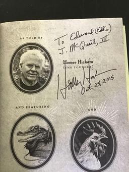 4 Homer Hickam signed books. Rocket Boys signed by ALL Rocket Boys